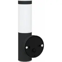 vidaXL Buitenwandlamp Zwart 15 x 7,5 x 33 cm RVS en plastic