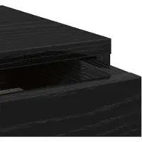vidaXL Monitorstandaard met lades 100x27x15 cm zwart eiken