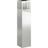 vidaXL Zonne LED Pad Licht 2 st Warmwit 18 x 18 x 80 cm