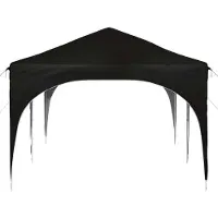 vidaXL Opklapbare feesttent 575 x 288 x 245 cm, zwart, Oxford-stof