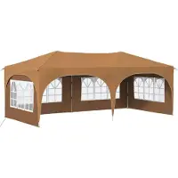 vidaXL Pop-up Feesttent 575 x 288 x 245 cm Beige Oxford Stof