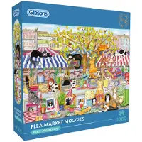 Gibsons legpuzzel Flea Market Moggies 1000 stukjes katten dieren.