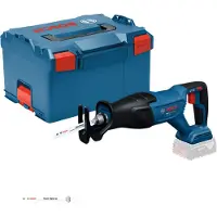 Bosch GSA18V-280 Accu reciprozaag (zonder accu/lader, 1x zaagblad S922EF, 1x zaagblad S922HF) in L-boxx - 06016D1001
