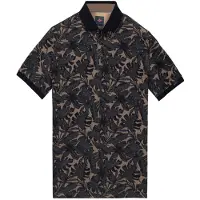 Baileys Polo heren Bruin Poloshirt 2-tone Pique, Print 615233/80