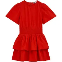 We fashion Jurk vuurrood