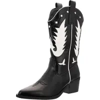 Salinyang Cowboylaarzen zwart / wit