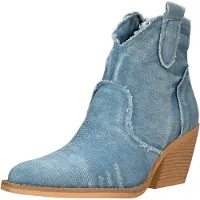 Salinyang Cowboylaarzen blauw denim