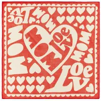 Codello Doek 'LOVE MOM' rood