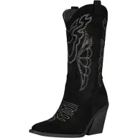 Salinyang Cowboylaarzen zwart / wit