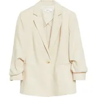 Comma regular fit blazer van lyocellmix met reverskraag