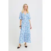 B.young Jurk 'BYHalba' blauw / kobaltblauw / lichtblauw / wit