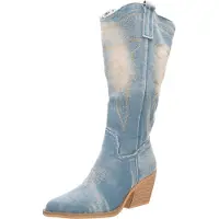 Salinyang Cowboylaarzen lichtblauw