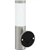 vidaXL Buitenwandlamp 2 pcs Zilver 15 x 7,5 x 33 cm RVS en plastic