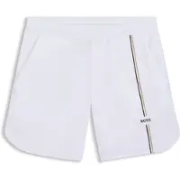 BOSS Heren Game tennisshort wit (L), Sportief, Polyester 50561530