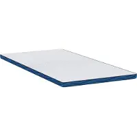 vidaXL Matras Topper Wit 120 x 200 cm Jacquard stof