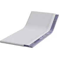 vidaXL Matras Topper Wit 100 x 200 cm Jacquard Stof