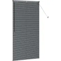 vidaXL Venetiaanse jaloezie Donkergrijs 175 x 95 cm 25 mm Aluminium