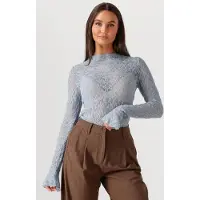 Ibana Dames Tops & T-shirts Taola - Lichtblauw - Maat XS