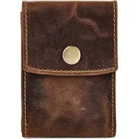 Greenburry Vintage Kredietkaart etui RFID-bescherming Leer 7 cm - 12 Sleuven - braun