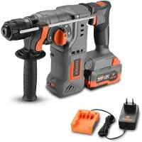 FUXTEC 20V Akku Bohrhammer FX-E1RH20 SET mit 1 x Akku 4Ah, 1 x Ladegerät 1A