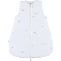 Noukie'S F&O Slaapzak Met Borduursel - Maat 50 cm - Gewatteerde Mousseline - Wit