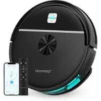 Bloomfold Sweep Robotstofzuiger met Dweilfunctie – Slimme Robot Stofzuiger, 3500Pa, 130 min, App & Google Home - Ultra-dun (7,3 cm) - Geschikt voor Huisdierhaar