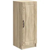 vidaXL Dressoir Sonoma Eiken 33 x 34,5 x 87 cm Bewerkt hout