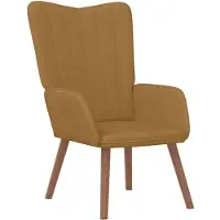 vidaXL Relaxstoel fluweel bruin