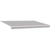 vidaXL Uitschuifbare luifel Lichtgrijs 450 x 350 x 165 cm