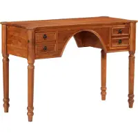 vidaXL Bureau met lades 110x50x76 cm massief acaciahout