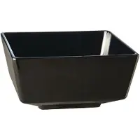 Aps Float melamine vierkante kom zwart 20,5cm
