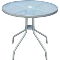 vidaXL Bistrotafel 80x71 cm staal grijs