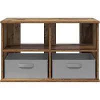 vidaXL TV-stand met lade Oudhout 79 x 40 x 48 cm