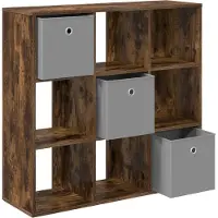vidaXL Dressoir, gerookt eikenhout, 88,5 x 29 x 84,5 cm