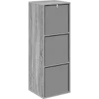 vidaXL Dressoir met lade Grijs Sonoma 35 x 32 x 99,5 cm