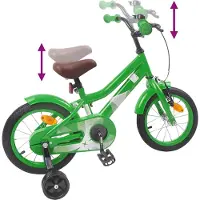vidaXL Kinderfiets 14 Inch voor 3-5 jaar oud Groen