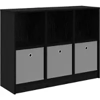 vidaXL Dressoir Zwart Eiken 102 x 32 x 73,5 cm