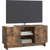 vidaXL TV Kast 102 x 34,5 x 50 cm Gerookt eiken Bewerkt hout