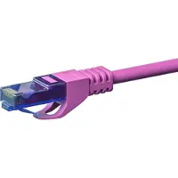 Dsit UTP CAT6a patchkabel - 3 meter roze - 100% koper - netwerkkabel - internetkabel - UTP kabel - RJ45 - 10000 mbit/s