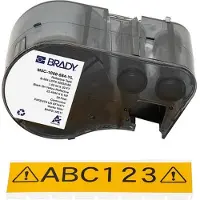 Brady M5C-1000-584-YL plastic labels zwart op geel | 25,4 mm x 6,1 m (origineel)