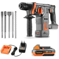 FUXTEC 20V Akku Bohrhammer FX-E1RH20-Set und Meißel-Set