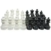 Ubergames Tuin Schaken - 20 cm, mat van 140x140 cm - Kunststof