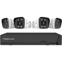 Foscam FNA 108 E B4 2T (zwart/wit, FNA108E 8-kanaals NVR, 4x V8EP camera)