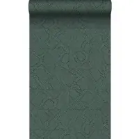 Origin Wallcoverings behang tegelmotief met slangenprint petrolblauw - 347788 - 0,53 x 10,05 m