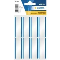 Herma Naam etiketten 54x19 mm wit/blauw strepen verwijderbaar acetaat-zijde 16 st. - 20 stuks