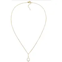 Elli - Halsketting - Dames Hanger Glaskraal Elegant Goudkleurig - Dames