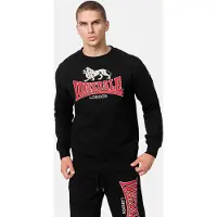 Lonsdale Sweatshirt 'Lawins' rood / zwart / wit