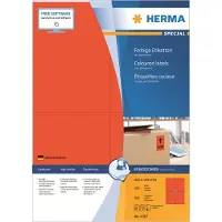 Herma Special 4397 permanent hechtende etiketten A4 105 x 148 mm rood (400 etiketten)