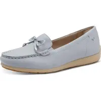 Tamaris dames slipper, leren mocassin, wijde pasvorm, model 8-84600-44, maat: 40 EU, kleur: meerkleurig