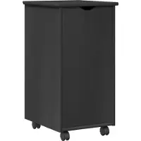 vidaXL Rollende kast Grijs 34 x 39 x 65,5 cm Massief vurenhout